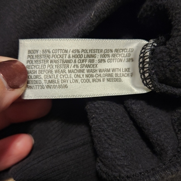 ALL In Motion Girl's Black Hoodie, Size Large (12/14) - Picture 5 of 6